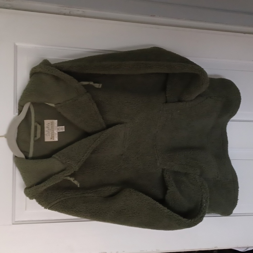 Cabela's Womens M Green Outerwear Fleece Hoodie